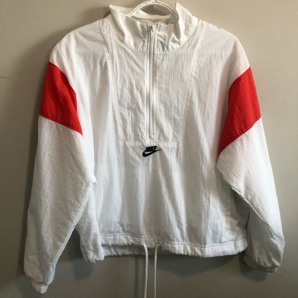 White Nike Windbreaker